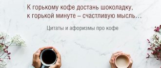 Цитаты и афоризмы про кофе