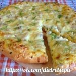 Диетический пирог с куриной. Легкий куриный пирог - запеканка.