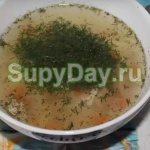 Диетический суп из куриной грудки с вермишелью
