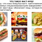 Фаст-фуд. Что это такое, фото, продукты
