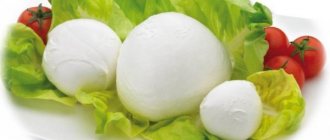 Итальянская моцарелла обладает нежным вкусом и полезными свойствами