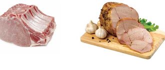 Какая калорийность отварной свинины?