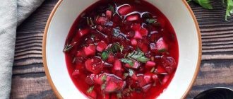 Классический холодный свекольник