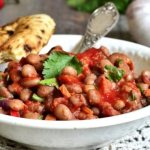 Лобио с курицей и красной фасолью