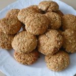 Овсяное печенье с творогом и бананом