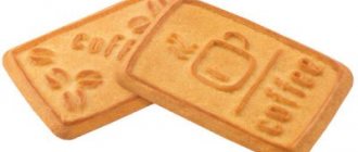 печенье к кофе калорийность