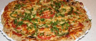 Пицца без теста на корже из куриного фарша