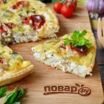 Пирог с копченой рыбой