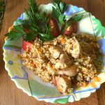 Плов из булгура с куриной грудкой