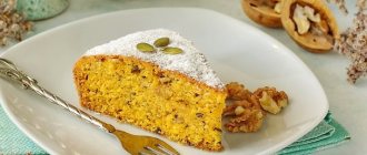Постный тыквенный кекс