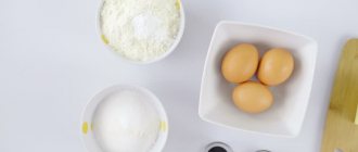 Продукты для приготовления сухого бисквита