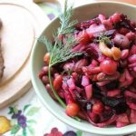 Рецепт ПП винегрета. Низкокалорийный винегрет с фасолью.