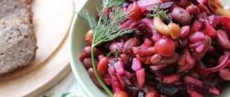 Рецепт ПП винегрета. Низкокалорийный винегрет с фасолью.