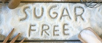сахар - продукт, запрещенный на диете