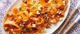 Салат из моркови, фиников и феты