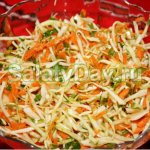 Салат из свежей капусты и моркови как в столовой