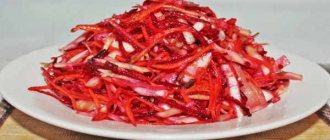 Салат щетка