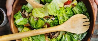 Салат со свежей зеленью