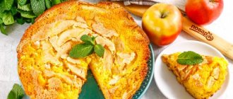 Шарлотка из кукурузной муки