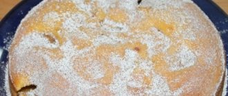 Шарлотка с яблоками без муки