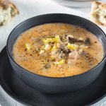 Сырный суп с грибами