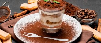 Тирамису с бананом и творогом