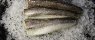 тушка рыбы хек