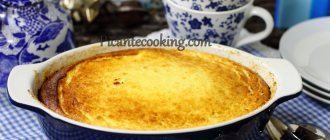 Творожная запеканка с кокосовой стружкой