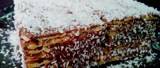 Вафельный торт из хлебцев