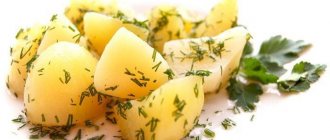 Вареный картофель