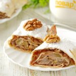 Яблочный штрудель диетический