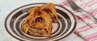 Яблочный штрудель - простой рецепт