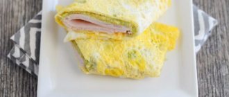 Яичные блинчики с начинкой