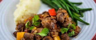 Желудки куриные на сковороде